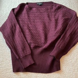 Laundry by Shelli Segal Maroon Knit Sweater